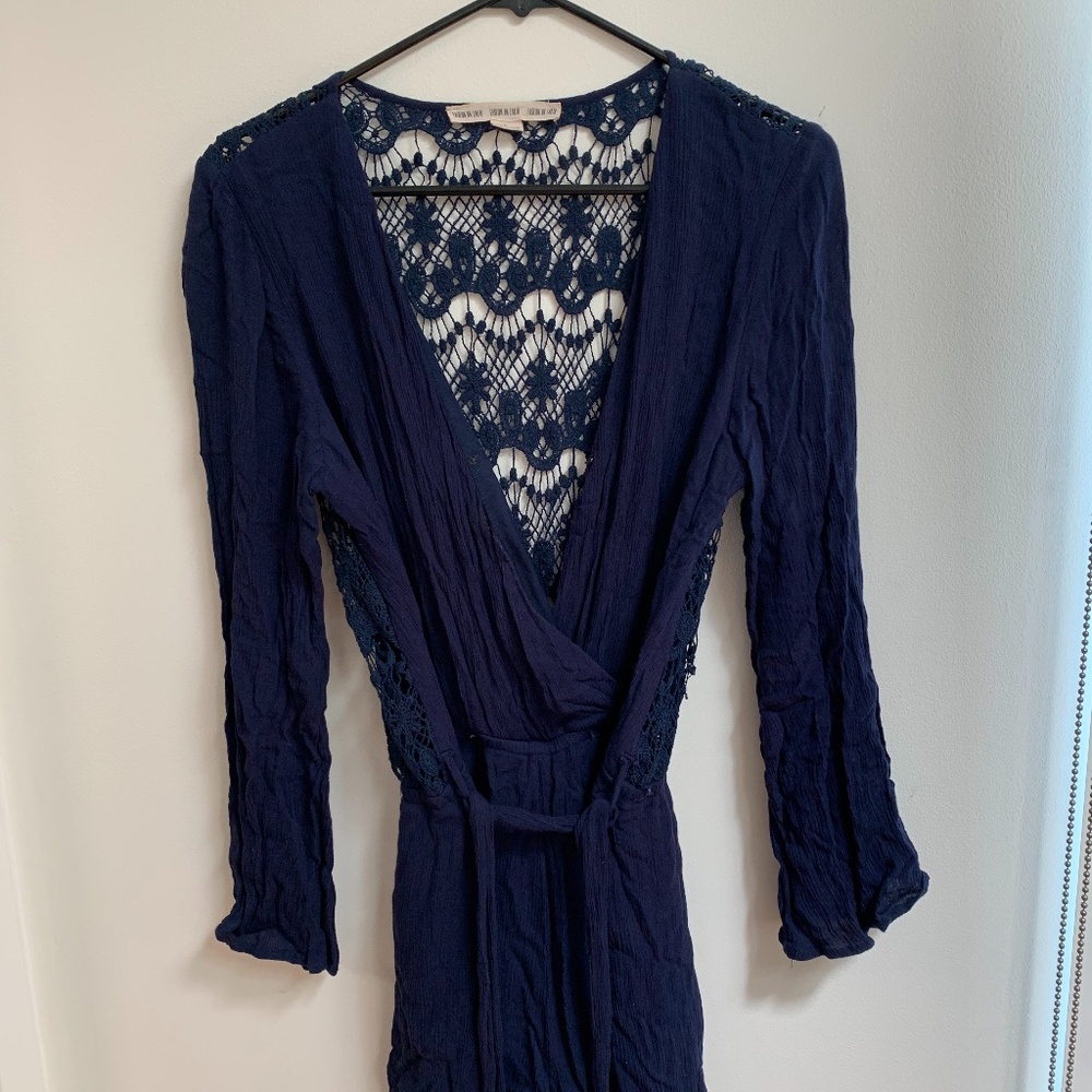 Navy Blue Romper